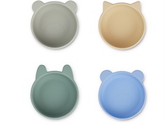 Liewood peppermint multi mix bowls Iggy silicone (4-pack)